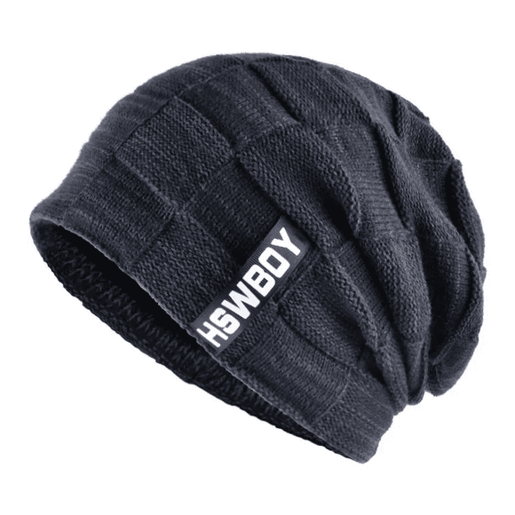 Gorro Invierno Hombre De Lana Con Forro Interno Moda Il Azul