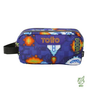 Estuche Escolar Multiuso Niño Escuadra Azul Totto