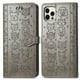 thumbnail image 1 of Funda Cartera FOXDOCK para iPhone 12 ProMax , Flip PU con Relieve de Gatos y Perros, Tarjetero y Soporte, 1 of 6