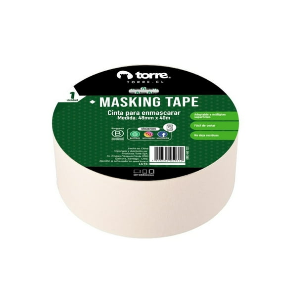 Cinta Masking Tape Crema 48mm. X40m. –