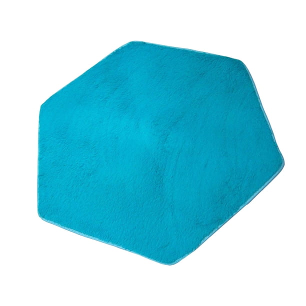 Alfombra De Tienda Para Niños Alfombra Hexagonal Alfombra Antideslizante Playhouse Pad Mat Para El Hogar Azul