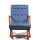 thumbnail image 3 of Silla Mecedora Con Apoya Brazo Lino Indigo, 3 of 3