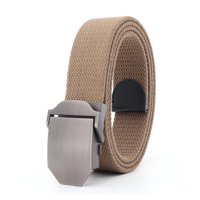 Ekoi - Cinturón Army Táctico Militar Ajustable 140Cm Marron Claro Talla Única