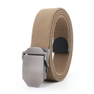 Ekoi - Cinturón Army Táctico Militar Ajustable 140Cm Marron Claro Talla Única