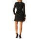 thumbnail image 3 of INSPIRE CHIC Vestido de Mujer Regreso a Clases Estrella Dorada Escote en V Manga Larga Fiesta Línea A Acampanada XL Negro, 3 of 8