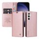 thumbnail image 1 of Funda Billetera de Cuero para Samsung Galaxy S24 Plus con Tarjetero y Soporte - Tapa Magnética Rosa, 1 of 6