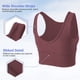 thumbnail image 4 of Camiseta sin mangas corta para entrenamiento, reversible, sin mangas, acanalada, marrón XL, 4 of 6