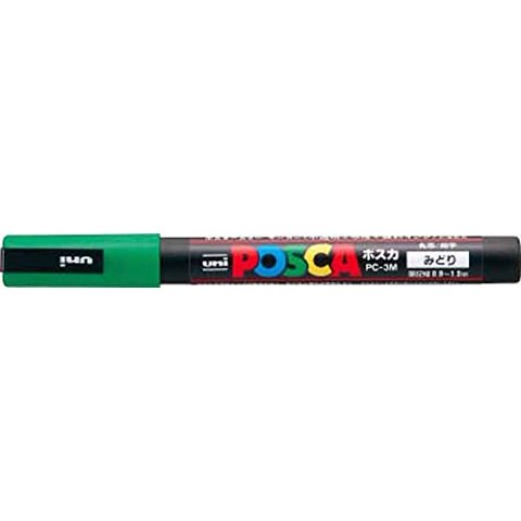 三菱鉛筆 - Rotulador Uni Posca Fine Green Pc3M.6
