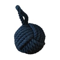 Magideal - Tope De Puerta Tope De Puerta Náutico Con Decoración De Manija Protector De Puerta Resistente Tope De Puerta Nudo De Cuerda Para Apartamento Hogar Ofi Azul