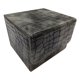 thumbnail image 1 of Caja Para Baraja De Cartas Coleccionables, Almacenamiento De Piel Sintética Para álbum De Cartas De Fútbol TCG, Color Gris Claro, 1 of 3