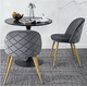 thumbnail image 3 of Mesa Redonda Moderna De Comedor Tulip 100cm Con Base Metalica - Negro, 3 of 4