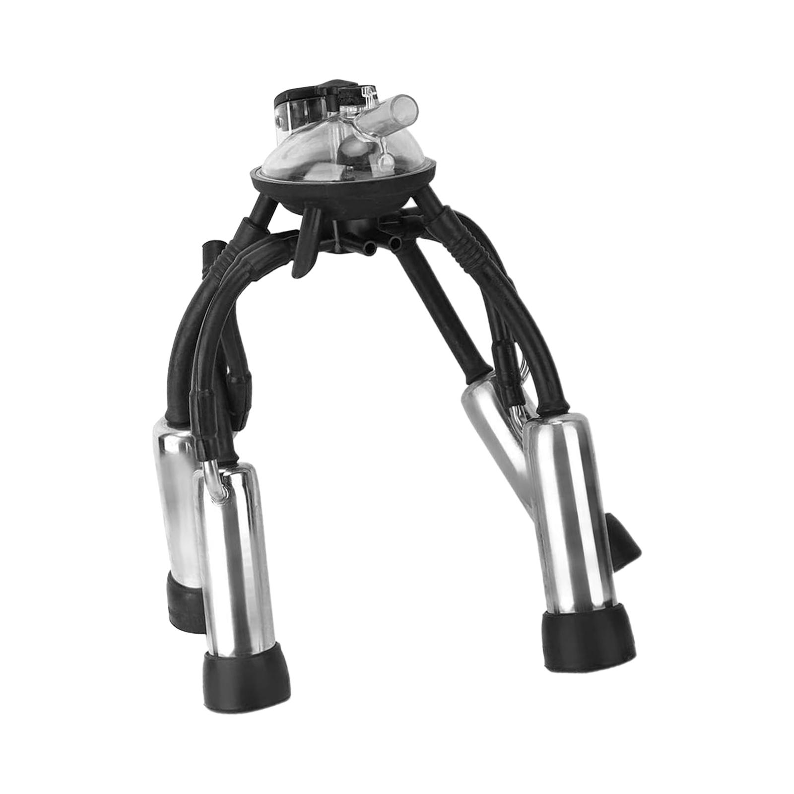 Magideal - Grupo De Ordeño De Vacas Con Gancho Tapa Transparente Pinza De Leche Grupo De Ordeño Para Máquina De Ordeño Con Bomba De Vacío Accesorios Fáciles De I