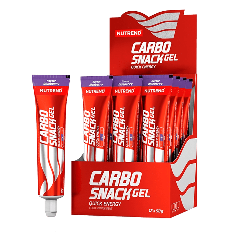 Nutrend - Carbo Snack Gel En Tubo 50gr 12 Unidades Blueberry -