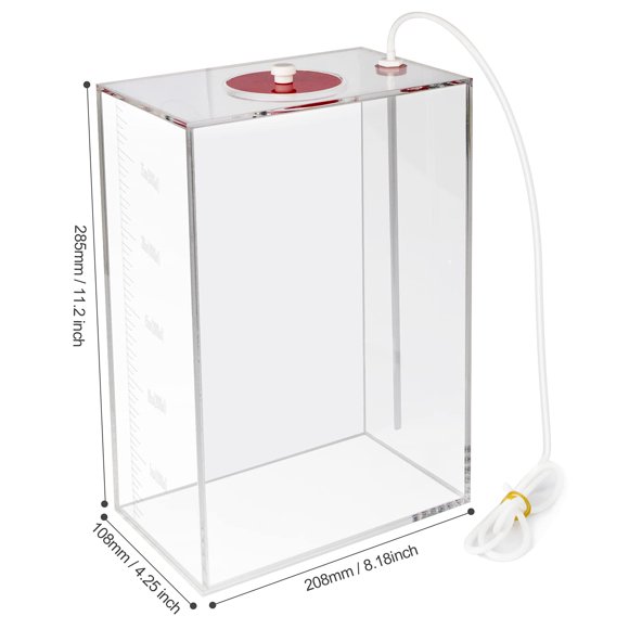 VIVARIUM Aquarium Choice Depósito Rojo de 5 L 27 x 21 x 11 cm