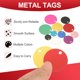 thumbnail image 4 of Uxcell Etiquetas Redondas de Metal para Estampado para Proyectos de Grabado y Manualidades Amarillo 1.6", 4 of 7
