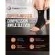 thumbnail image 2 of Tobillera TheraCopper de compresión de cobre, paquete de 2 unidades para hombres y mujeres, 2 of 7