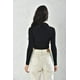 thumbnail image 3 of Poleron Mujer Crop Negro Ajustado M, 3 of 3