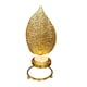 thumbnail image 3 of Porta vela diseño hoja dorado, 3 of 3