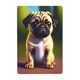 thumbnail image 1 of Cartel de Metal Decorativo Pug Desmarcar 30x20 cm, 1 of 6