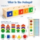 thumbnail image 2 of Juguete de clasificación Peacurh Montessori de madera, color y forma de 1 a 4 años, 2 of 6