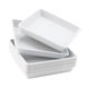 thumbnail image 3 of 10 Uds. Bandejas Para Plantas, Platillos Ligeros Para Plantas Para Interiores, Exteriores, Patio, Balcón, Blanco, 3 of 5