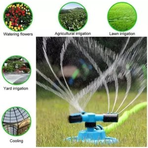 Movi - Regador Giratorio 360° Con Base De 3 Aspas