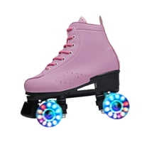 Ioensy - Patines De Ruedas Para Adultos, Clásicos De Doble Fila, 4 Ruedas, Unisex, Regalo De Cumpleaños, Longitud Interior 23,5 Cm