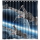 thumbnail image 1 of Cortina de ducha de Star Wars con ganchos (167 x 183 cm), 1 of 3