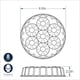 thumbnail image 4 of Molde para tartas Nordic Ware con forma de piña al revés, 8 tazas Golden Hour, 4 of 6