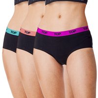 Calzón Pantaletas Algodón Con Elástico Pack 3 C5 Top