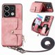 thumbnail image 5 of Funda Tipo Cartera con Correa Cruzada para Xiaomi Redmi Note 13 Pro 5G Protección Contra Golpes Rosa, 5 of 6
