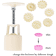 thumbnail image 5 of Juego de 7 moldes para bombas de baño. Incluye 1 prensa para bombas de baño y 6 sellos diferentes para hacer bombas de baño. Kit de moldes para pastel de luna., 5 of 8