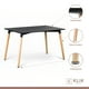 thumbnail image 4 of Comedor Mesa 120x80 Rectangular Negra + 6 Sillas de Comedor Enrejada, 4 of 8