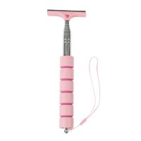 Ioensy - Limpiador De Escurridor De Espejo Automático, Mango Largo Para Limpiar Puerta De Cristal De Ducha, Color Rosa