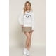 thumbnail image 4 of Sudadera Larga Bordada con Cuello en V y Manga Larga, 4 of 5