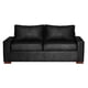 thumbnail image 1 of Sofa Livorno 3 C Cuero Kentucky Negro, 1 of 3