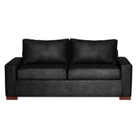 Latam Home - Sofa Livorno 3 C Cuero Kentucky Negro