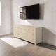 thumbnail image 2 of Cómoda Premium de Palillaje Mueble de Dormitorio - Beige - 180x40x90 cm, 2 of 3
