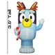 thumbnail image 2 of Gemmy Bluey inflable navideño con bastón de caramelo de 107 cm de altura, 2 of 6