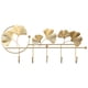 thumbnail image 3 of Ins Light Gancho De Lujo Para Colgar En La Pared Ginkgo Leaf Shape Key Holder Hook Rack Golden A, 3 of 5