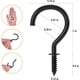 thumbnail image 3 of RELBRO Screw Hooks, 1 Inch Metal Screw-in Cup Hooks, Black, 3 of 3
