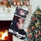 thumbnail image 1 of BEE Y PUPPYCAT Tema: Calcetines de Navidad, fino lino blanco para colgar en escaleras y chimenea, decoración navideña para el hogar, regalo de Navidad. 54cm × 38cm, 1 of 5