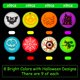 thumbnail image 2 of Bouncy Balls MGParty Halloween que brillan en la oscuridad, 72 unidades, 2 of 7