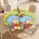 thumbnail image 4 of Dr. Seuss-theme Fitted Round Tablecloths Elastic Edged Table Covers Waterproof Table Cloth for Kitchen Holiday Party Tables Decor 120cm, 4 of 6