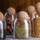 thumbnail image 3 of Set 3 Botellas Frascos Contenedor 880ml Vidrio 15cm Tapa Corcho, 3 of 3