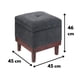 thumbnail image 3 of Pouf Baúl Emilia Gris Oscuro Altea 45x45x46 cm, 3 of 3