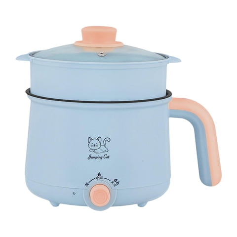 Bothyi - Olla Eléctrica De 1,8 L Ajustable Para El Hogar, Para Fideos, Sopa, Avena, Huevos Y Vaporera De Polipropileno