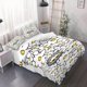 thumbnail image 1 of 3pcs Cat-Themed Duvet Cover Set Inspired by Daisies - Soft And Breathable Bedding for Bedroom Decor Perfect for Teen Home Decoration, 1 of 1