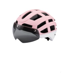 Ioensy - Casco De Bicicleta Cascos Deportivos Ajustables Protectores Para Andar En Bicicleta Escalada Al Aire Libre Rosa Blanco