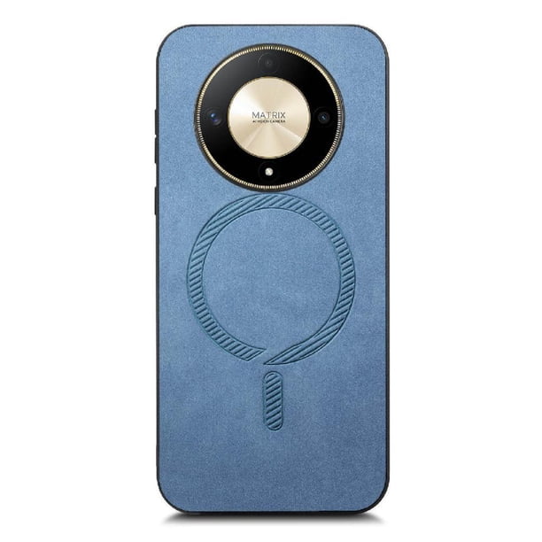 Magnetic Slim Case for Honor X9B with Camera Guard & Anti-Scratch Back Blue